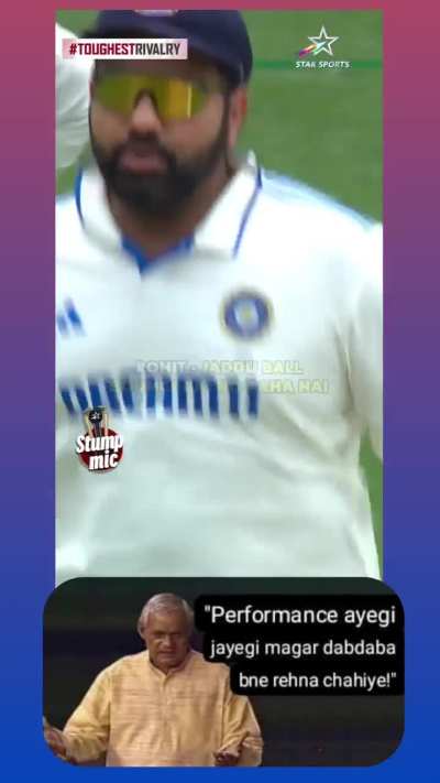 Translation                                              Virat : Don't talk to them nicely       Second pic: famous speech by vajpayee ji meme : performance will come and go but dominance should always be there