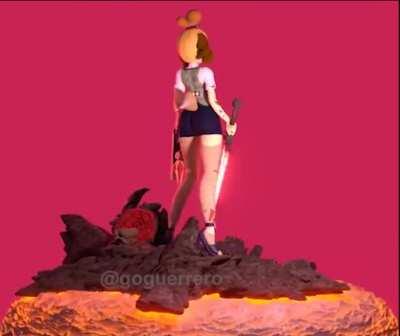 Isabelle (animal crossing/doom crossover)