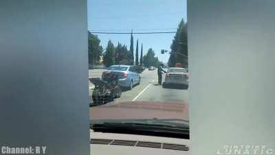WCGW Smashing a Biker&rsquo;s Headlight with a Drum Cymbal