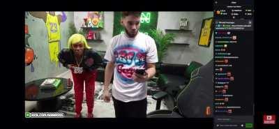 Sexyy Red nip slip on Adins stream 😂