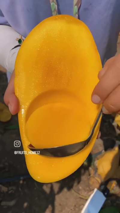 Perfect mango slice