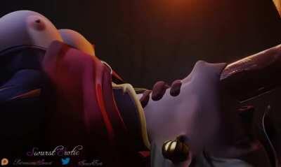 Mercy throat-fucked [Swurst]