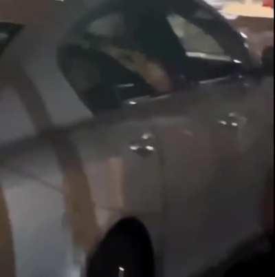 Handcuffed woman running from police gets clotheslined as a bystander says 