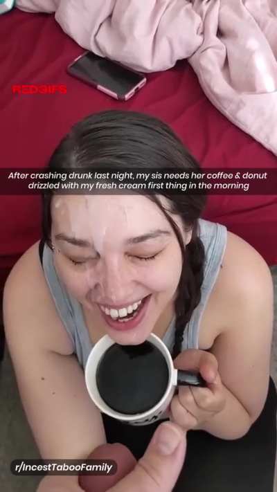 Love making her coffee cream