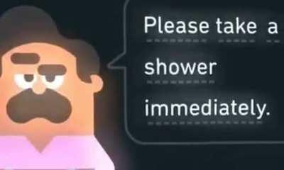 take a shower