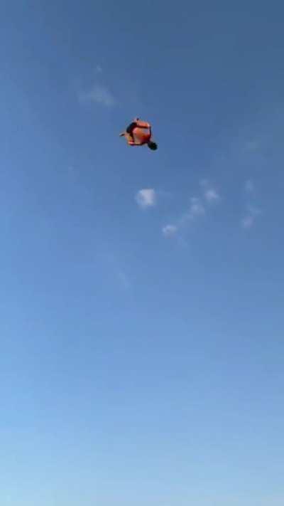 The feeling of flying.