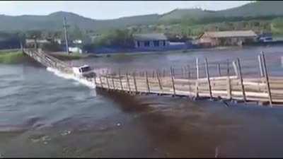 What was he thinking. Had no chance crossing!!