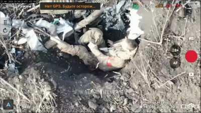 A group of Russians were surrounded & destroyed. The only survivor ended up eliminating himself.