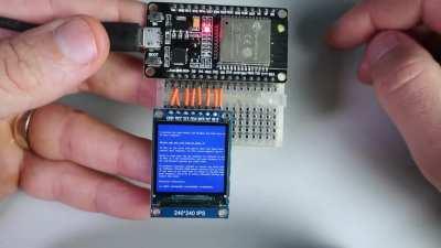 Here is fun project. I am playing with 240x240 IPS TFT dispay so I made couple of fun projects. You can check whole video with instructions and code in comments!