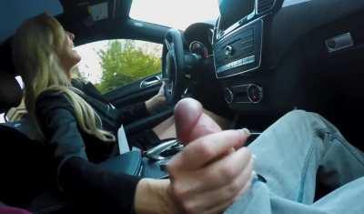 When Brandi strokes the spot with her fingertips