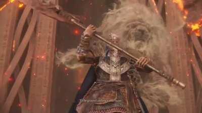 Godfrey intro cutscene if fromsoft wasn't fucking around: