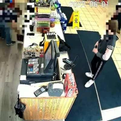 12 year old kid robs a store.