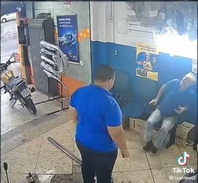 Man’s having a bad day