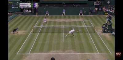 Just an ordinary play by Đoković on a crucial point