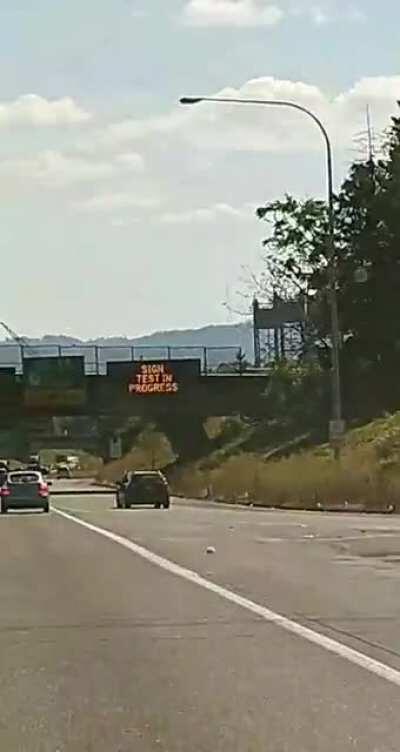 Sign test in progress