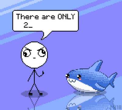 A little animation I made of Blahaj confronting a homophobic person. Hope you like it :)