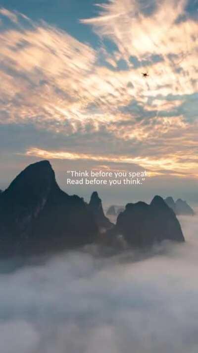 Think Before You Speak; Read Before You Think