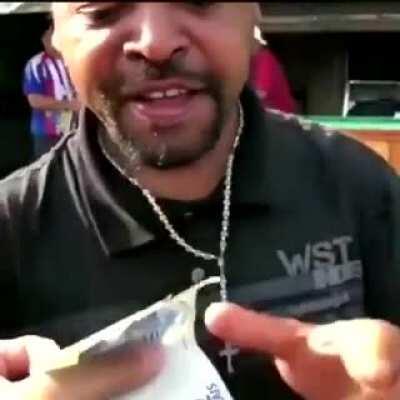 Corote fazendo mais uma vítima