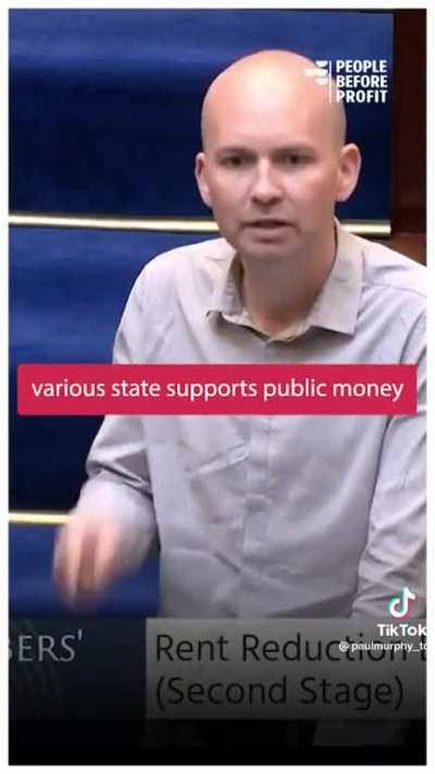 An Irishman's argument: landlords are parasites who don't contribute to the economy or society, just collect rent without creating value.