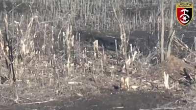 A Russian infantry assault is stopped by the 30th mechanized brigade in eastern Ukraine