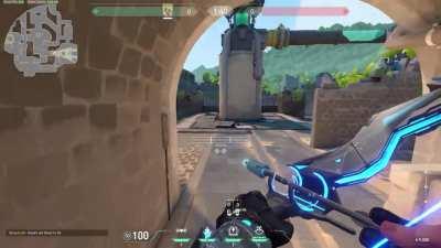 Two Sova darts for defense on Breeze using the roof hole in defender-side hall