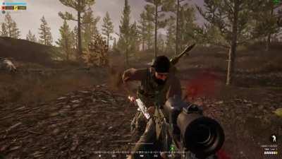 This is why I don't use scope once I've ranged the target while using the mortar.