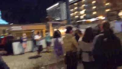 Protesters in Portland last night get very angry when they are filmed