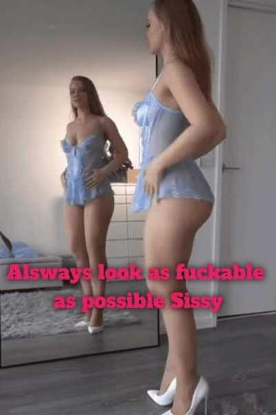 Always dolled up for cock 😇