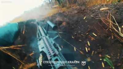 Recent combat footage of the Ukrainian Kraken Unit in Kupiansk