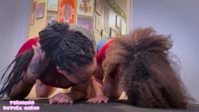 The SHRINKING POTION : Giant Girls Squish Tiny Home Invaders