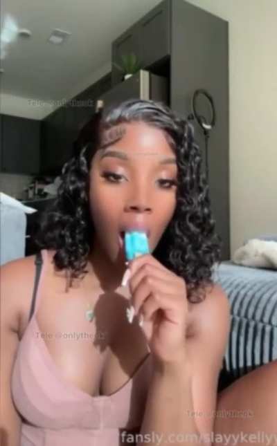 Sucking Popsicle Tease