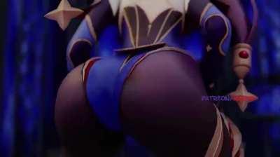 Mona twerking (Genshin Impact)