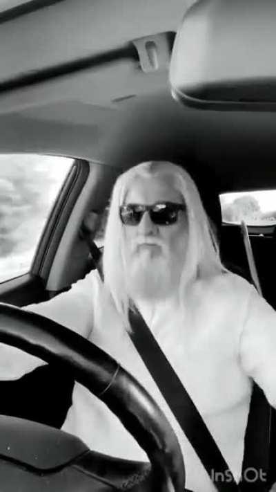 When he has been sent as gandalf the white