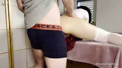 2 Strangers Oiled And Fucked Her Perfect Bubble Butt - Husband Ate Their Cum Afterwards