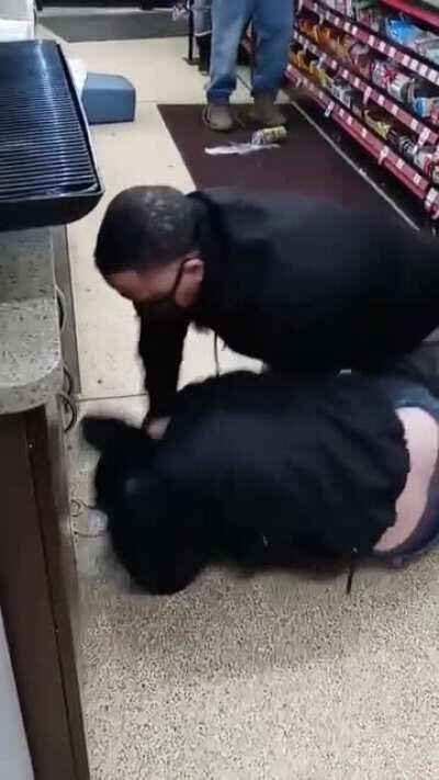 Man Gets Hit In The Face With A Can And Beatdown After Calling A Man The N Word