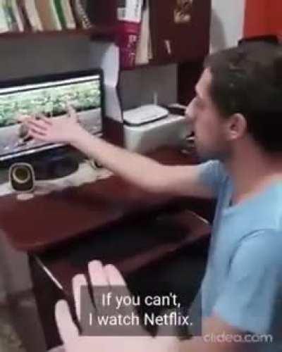 To make him lose the bet.