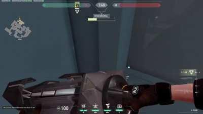 Cool Killjoy post-plant grenade setup on Split A site that I found. Not sure if it's been posted already but I thought I'd share.