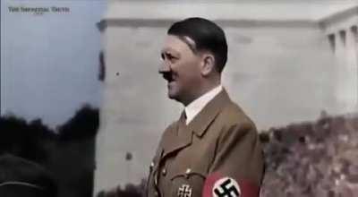 historical footage with a speech