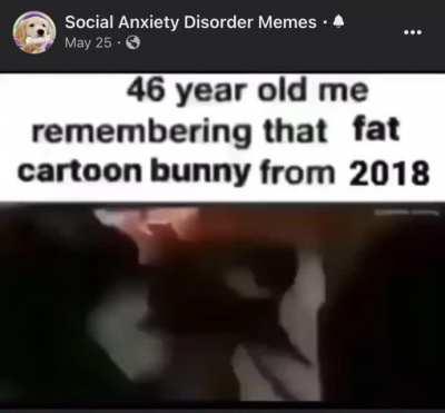 Fat Cartoon Bunny