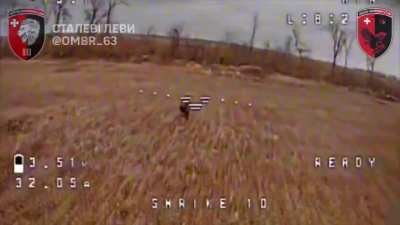 Two drones from the 63rd brigade race for the kill.