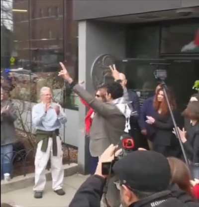 Mohsen Mahdawi, a Palestinian Columbia student, was released after being detained during his U.S. citizenship interview