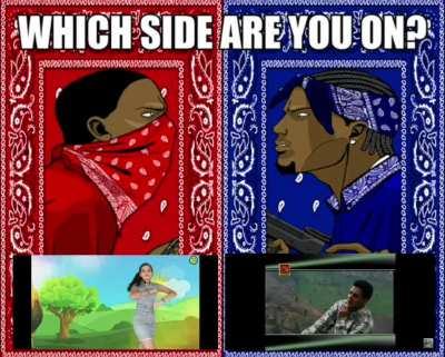 Titel is in blue side