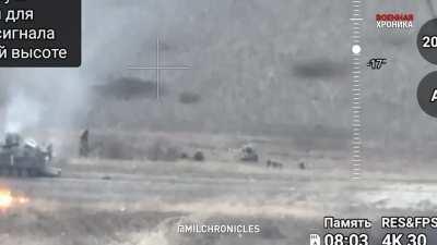 RU POV: Footage of the destruction of the third reconnaissance group of Ukraine in the Orekhovsky direction in Zaporozhye.