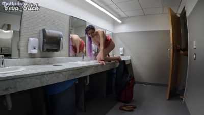 Even the public sinks arent safe, CAUGHT Masturbating in Airport Bathroom, Caught in Airport