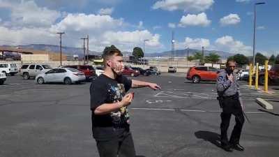 Allied Universal Security officer Goes Hands on with First Amendment auditor