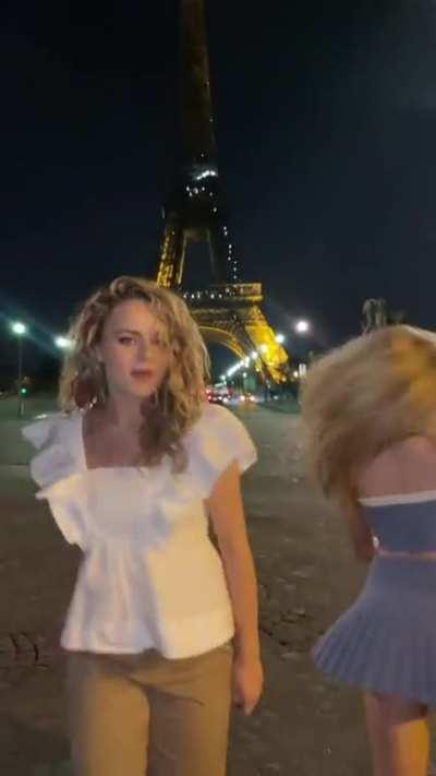 with Joey near The Eiffel Tower |TikTok|July 2023|