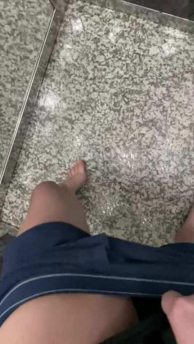 I couldn't contain myself in the hotel elevator!