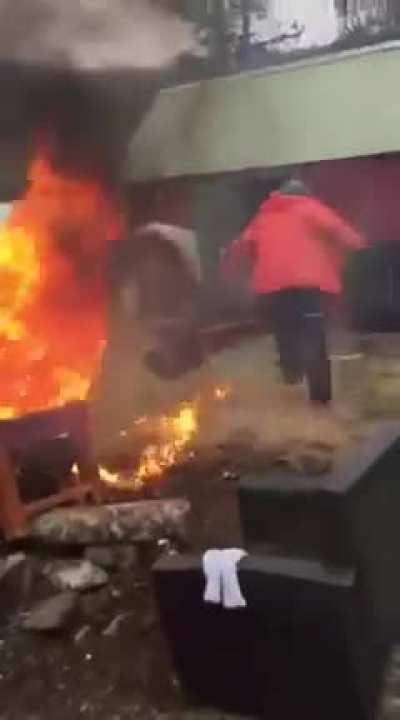 Two crooked degenerates almost set themselves on fire