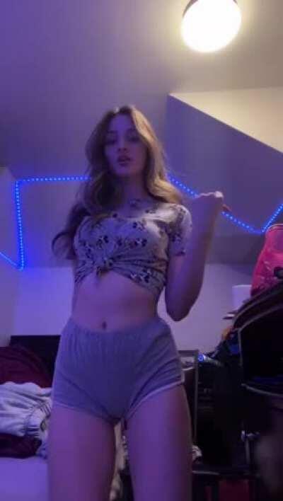 Blu lights in the background