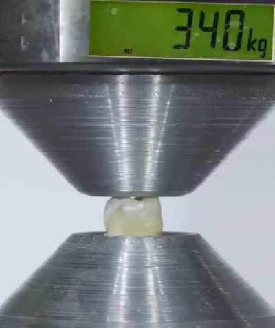 Hydraulic press vs tooth